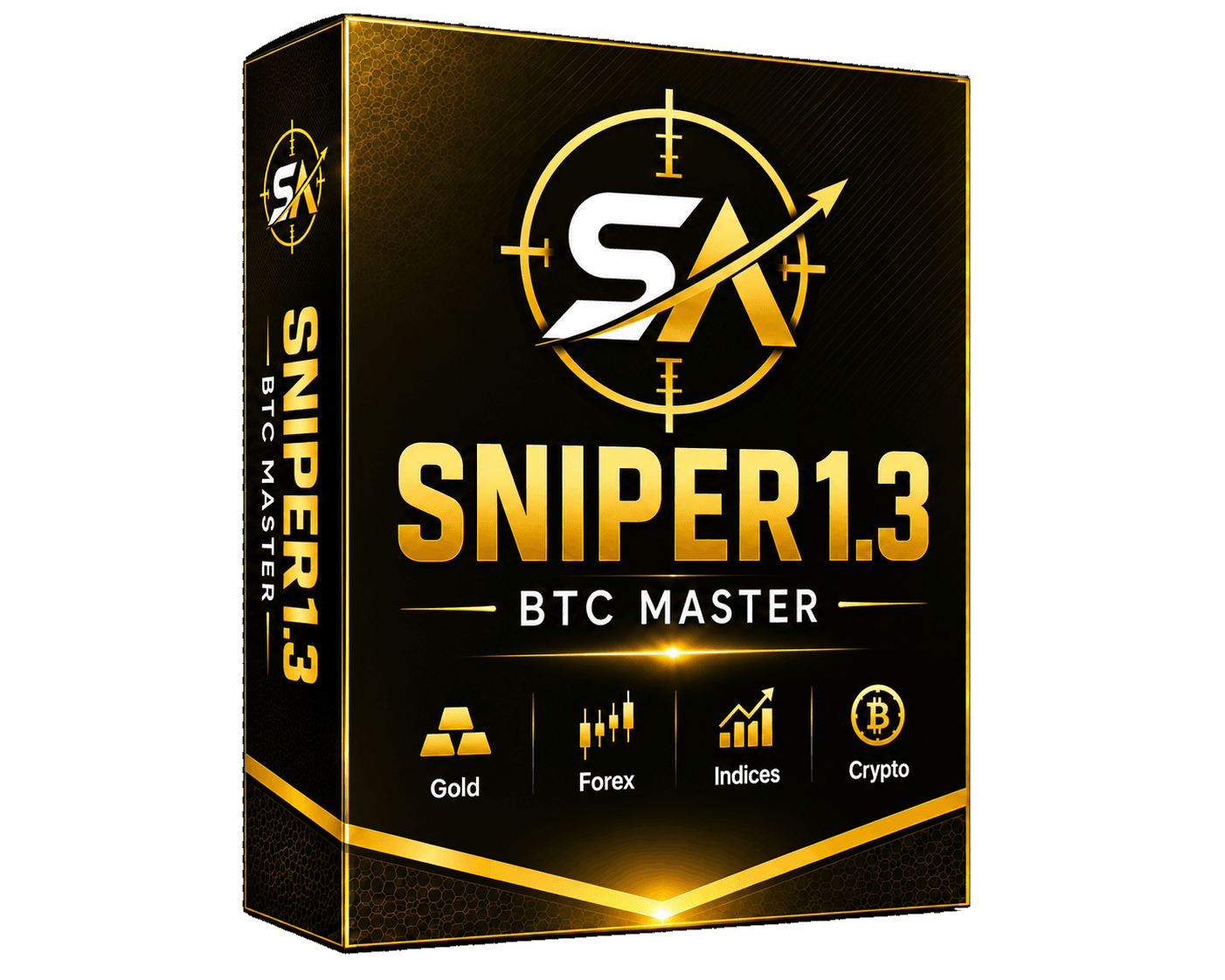 SNIPER 1.3 BTC Master — SniperAlgo AI trading system box